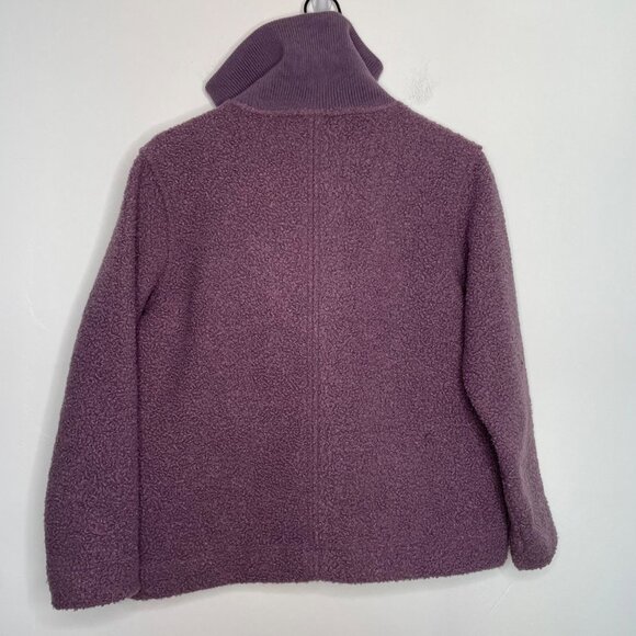 Lands End High Pile Fleece Pullover Sweatshirt Size Small Teddy Oversized‎ Cozy - Picture 4 of 8